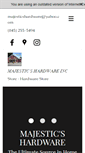Mobile Screenshot of majesticshardware.com