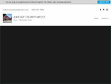 Tablet Screenshot of majesticshardware.com